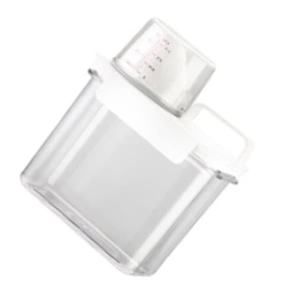 Vaskemiddelbeholder, 1100 ml vaskemiddeldispenser, plastbeholder, skabsbakke