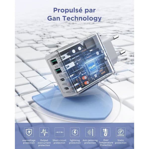 USB C-lader, 40W USBC hurtiglader iPhone-lading og 2M USB C-kabel Universalplugg for iPhone, Samsung Galaxy, iPad, AirPods