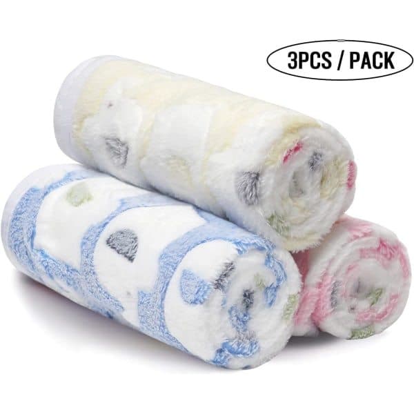 3-pack hundfilt gjord för hundar katter valpar 3-pack (elefant, medium 30*20 \")