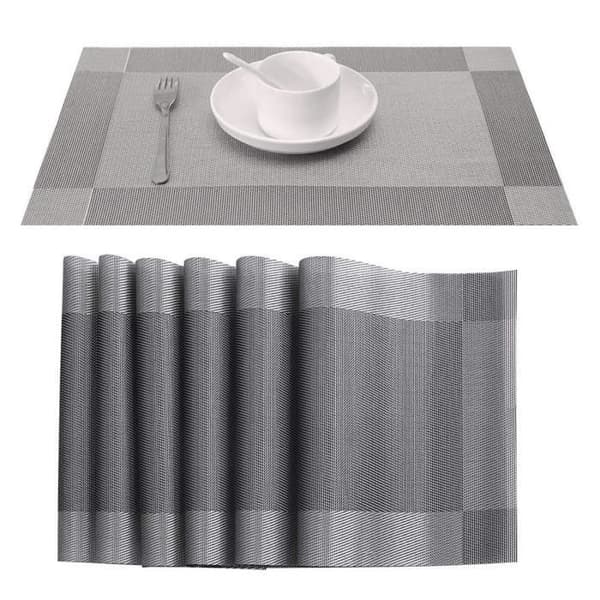Dekkebrikke - Sklisikker - Vaskbar - Rektangulær - 30 x 45 cm - Sett med 6