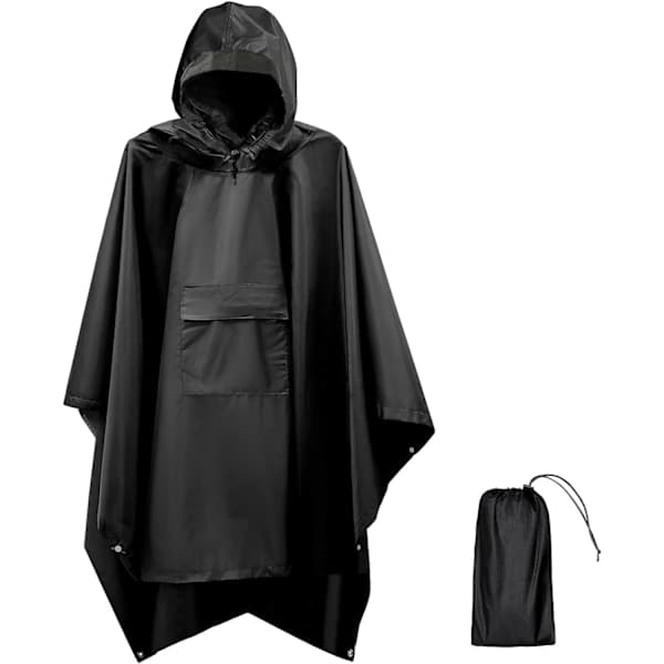 Regnponcho til kvinder og mænd, vandtætte regnjakker, regn