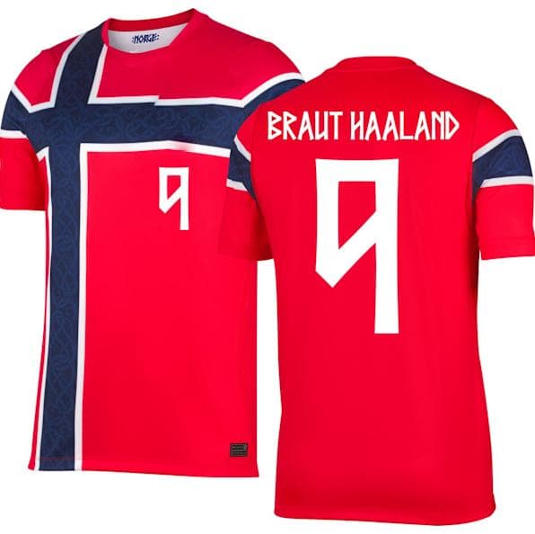 Norge 2026 VM-trøje til børn og voksne, Haaland #9[JUN] M M