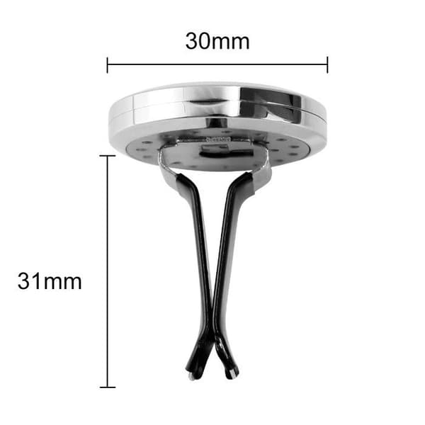 Bil Aromaterapi Æterisk Olie Diffuser, 2 Stykker, 30mm med Udluftningsclips, 12 Filtpuder