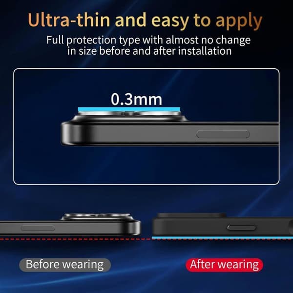 4 i 1 Cover til iPhone 16 Pro Max med 2 Hærdet Glas og 1 Kamerabeskyttelse, Etui til iPhone 16 Pro Max 6.9\", Sort