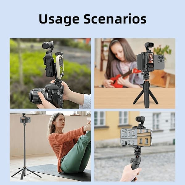 Live Streaming Monteringsudvidelsesadapter til DJI Pocket 3 Kamera