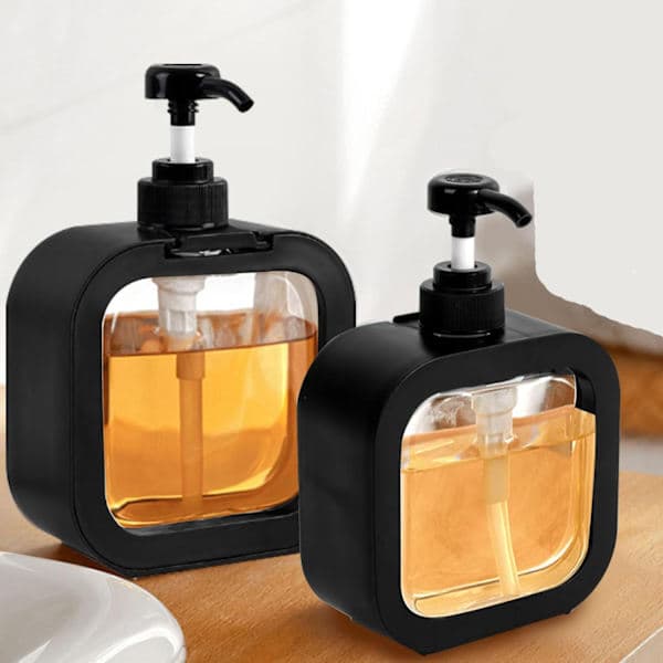 Sæbedispenser, genopfyldelig køkkensæbedispenser og badeværelsessæbedispenser, sæbedispenser, opvaskemiddeldispenser, 500ML