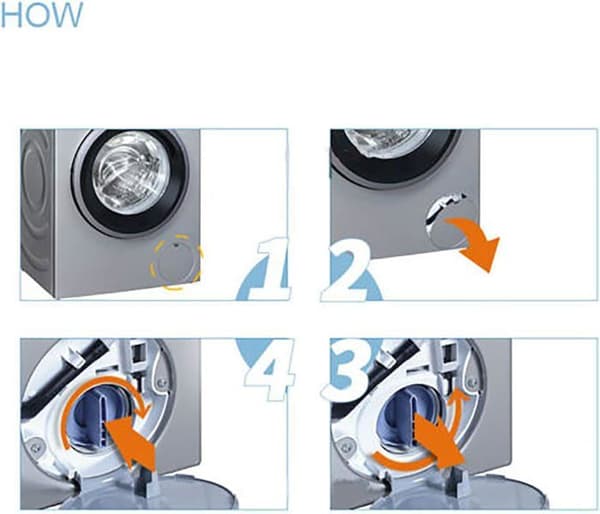 Afløbsprop til Siemens og Bosch vaskemaskiner WM1095/1065 WD7205