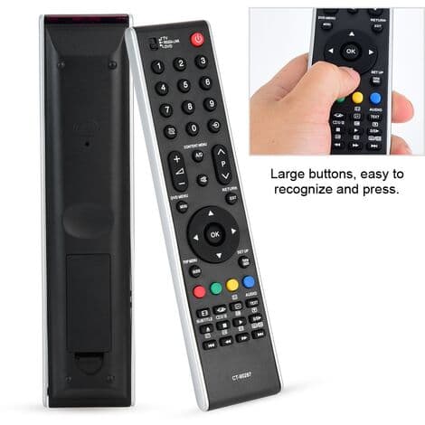 CT-90287A Multifunksjons TV-erstatningsfjernkontroll for Toshiba-kontroller