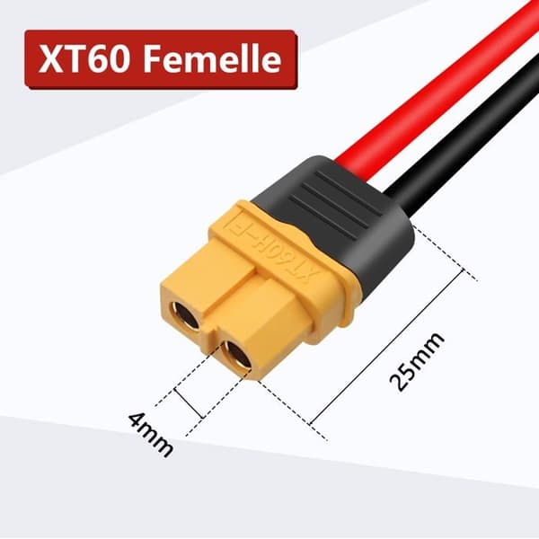 Solcellepanelkontakt til XT60 12AWG adapterkabel | Solcelleladekabel, solcellekontakt, solcelleforlengelseskabel