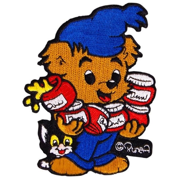 Bamse kangasmerkit, 5 kpl, monivärinen