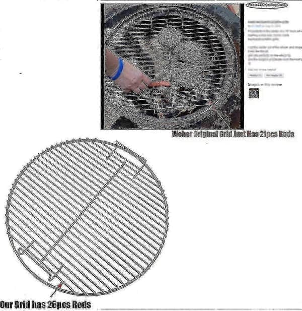 44,5 cm grillrist til Weber 47 cm grill, erstatningsrist
