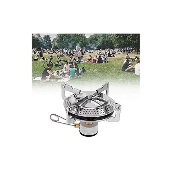 Campingkomfur med gastankadapter, vandreudstyr, picnicbrænder til
