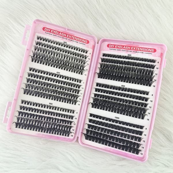 DIY Individuella Ögonfransar （30D+40D+50D+60D+80D+100D）