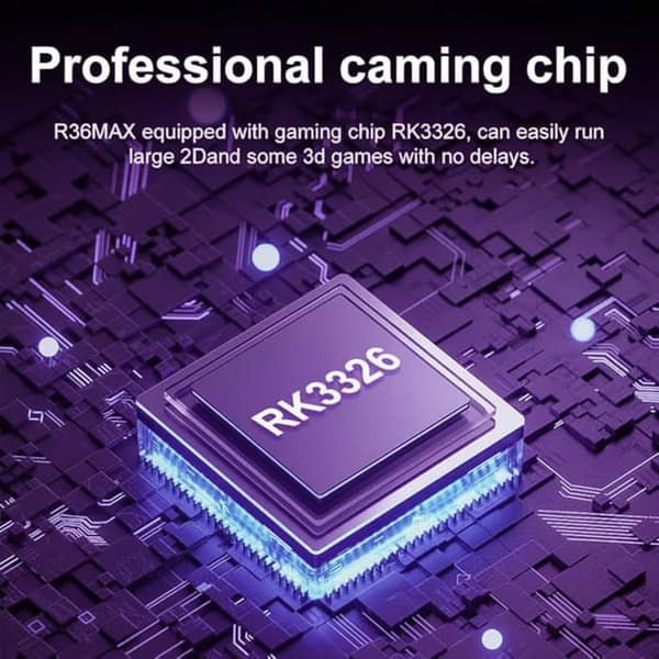 R36s Retro Spillkonsoll, 3,5\" IPS-skjerm, 128 GB, Over 20 000 Forhåndsinstallerte Spill, Linux/Arkos Basert Åpen Kildekode System, Hvit