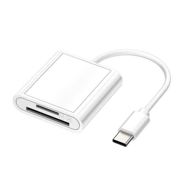 Hukommelseskortlæser SD-kortlæser Lightning / USB-C / USB OTG iPhone Type-C til (SD/TF) Type-C til (SD/TF)