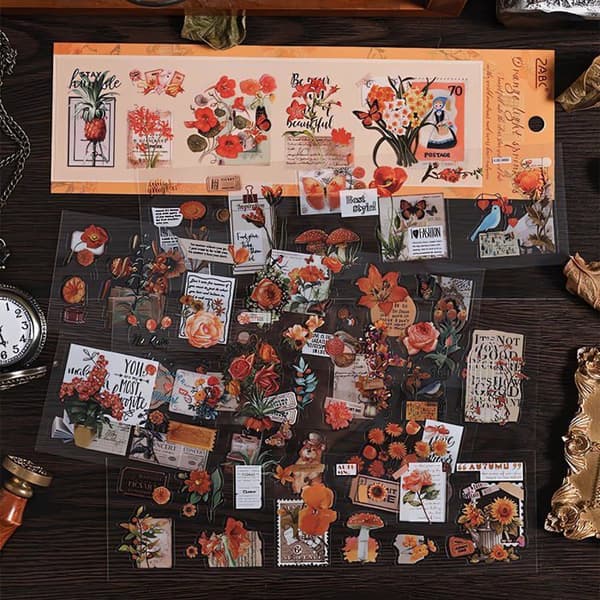 556 stk/48 ark Scrapbooking-klistremerker for DIY Bullet Journal Scrapbooking osv.