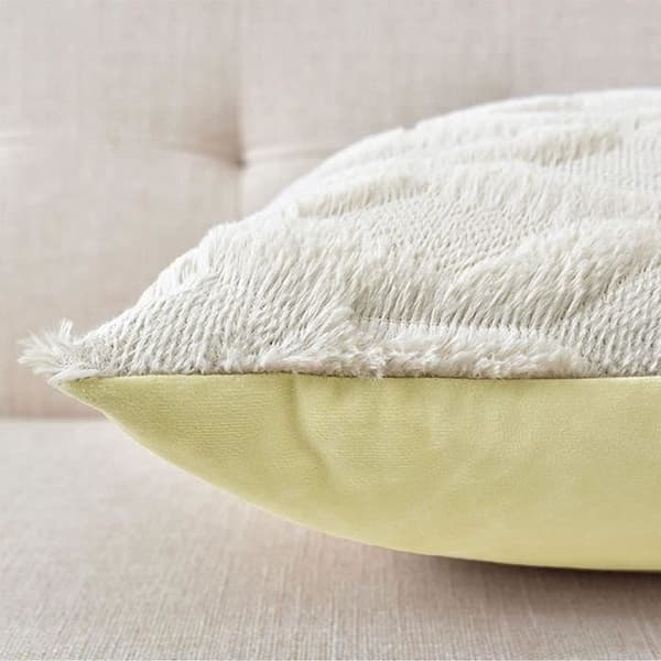 Sæt med 2 pudebetræk 45 x 45 cm Beige – dekorative, bløde og nemme at rengøre