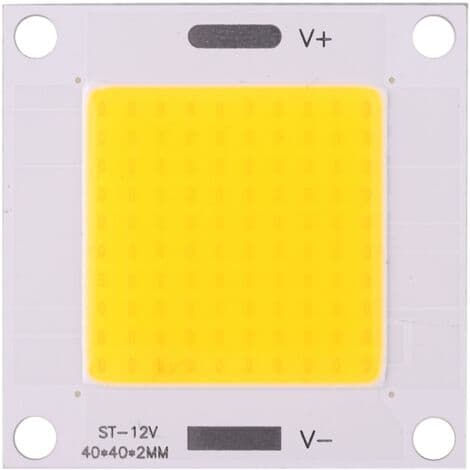 5 stk/sæt højeffekt 50W COB LED integreret lampechip til DIY spotlightpære (varmt lys)