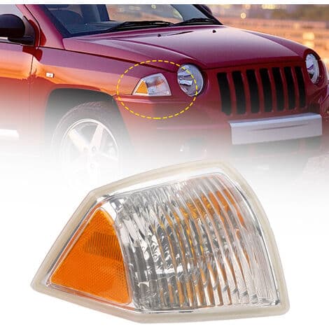 Erstatnings ABS blinklygteafdækning til den forreste sidemarkeringslygte på Jeep Compass 2007-2010 (højre side)