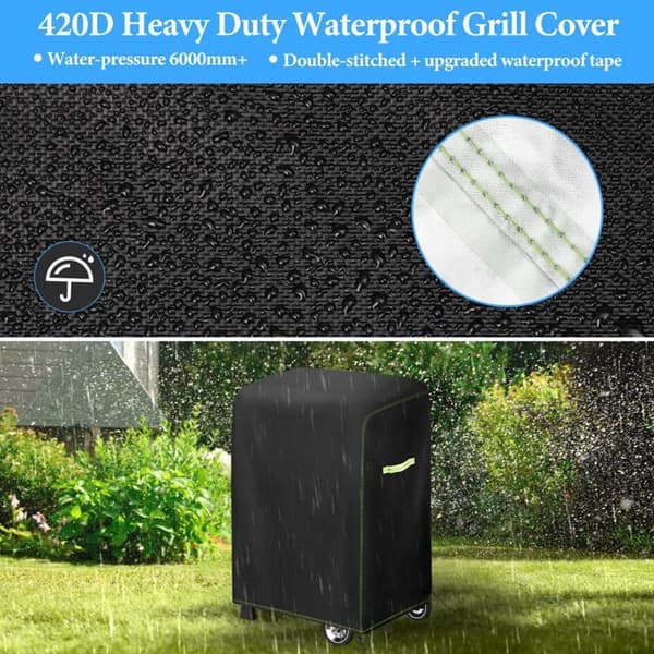 420D Oxford Udendørs Grillovertræk 77 * 70 * 110 cm, Grillovertræk Passer til de fleste Griller