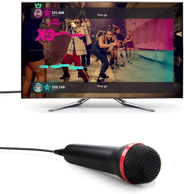 4m 13ft kablet USB-mikrofon til kompatibilitet med Ps2, Ps3, Ps4, Ps5, Switch, Wii, Wii U, Microsoft Xbox 360, Xbox One og PC