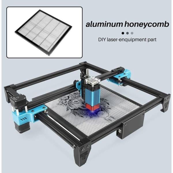 400 x 400 mm bikake laserbord med målefunksjon for CO2/diode/fiber graveringsmaskiner