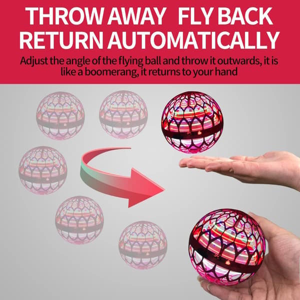 Whirly Drone Flyvende Ball med LED-lys og Håndkontroller-FX-