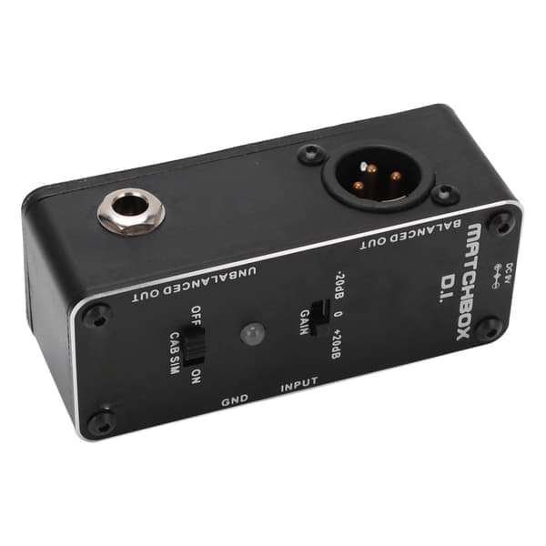 DI-effektpedal sort multifunktionel elektrisk guitar baspedaler XLR-lydgrænseflade