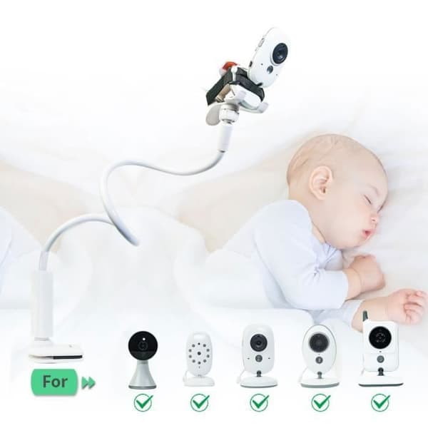 Universelt multifunksjonelt kamerafeste for babycall, hvit