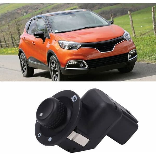 Ryggeknapp for Clio 3 4 Scenic Captur Modus, utvendig justeringskontrollbryter, sammenleggbart uttrekkbart speil