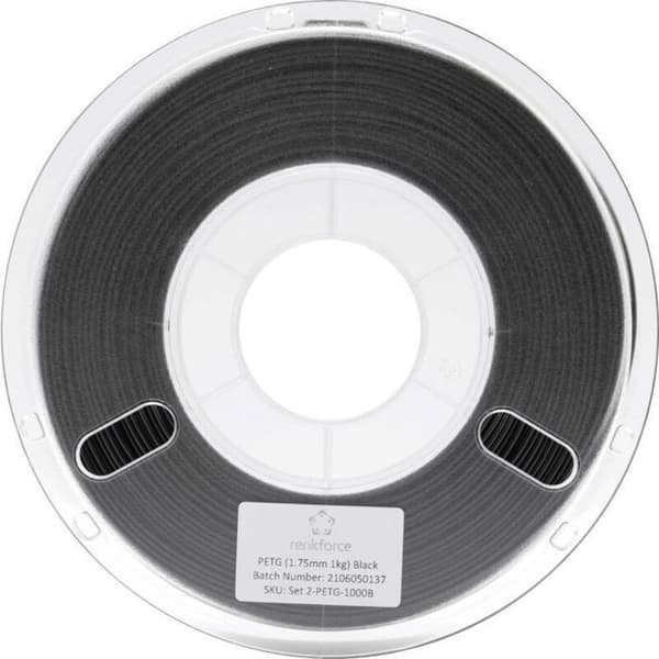 PETG-filament 1,75 mm RF-4738592 sort 1000 g