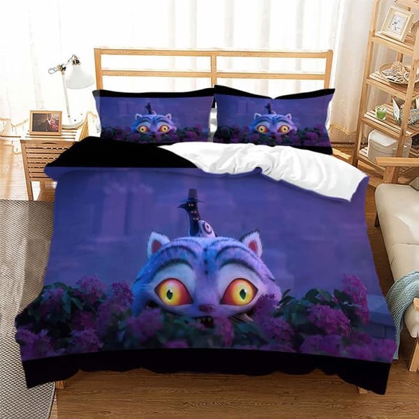 Capybara Påslakan, 3 delar Påslakan 200x200cm + 2 Örngott 75x50cm i Polyester, Tecknad 4