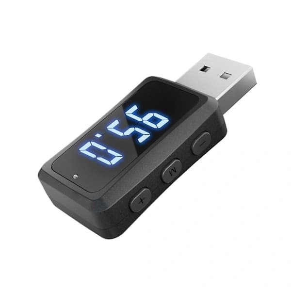 Bil Bluetooth 5.3 FM02 Sender Mottaker Håndfri Samtale Mini USB Strømforsyning Bilsett Bilkabel【PL】