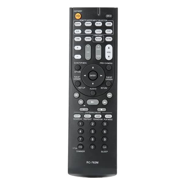 RC762M erstatningsfjernkontroll passer til Onkyo AV-mottaker HTS3400 AVX290
