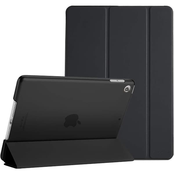 iPad 9:e/8:e/7:e generationens 10,2-tumsfodral 2021 2020 2019, smalt lätt skyddsfodral Smart Cover - Svart