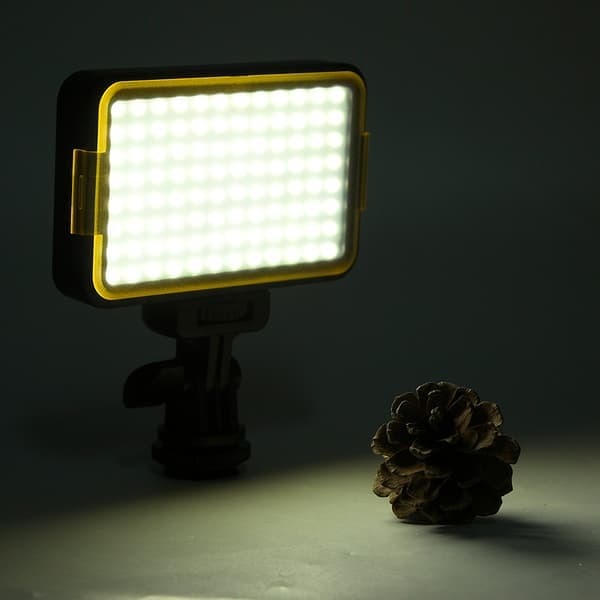 Plast 96LED 3200-6000K Kamera LED Videolys Sæt med Batteri og Oplader