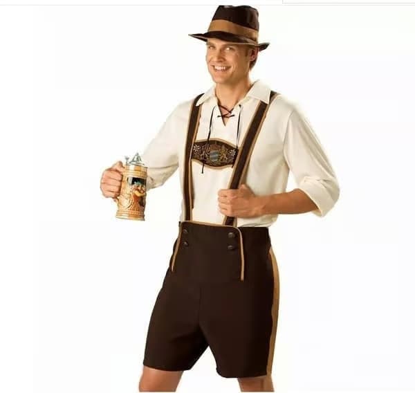 Tysk bayersk Oktoberfest-dräkt för män XL