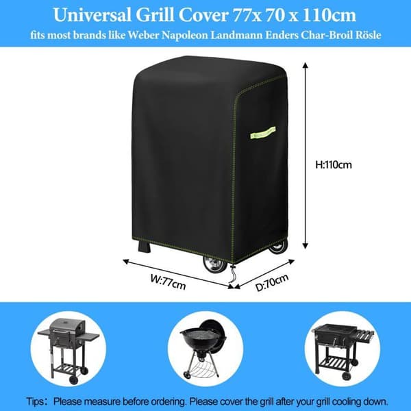 420D Oxford Udendørs Grillovertræk 77 * 70 * 110 cm, Grillovertræk Passer til de fleste Griller