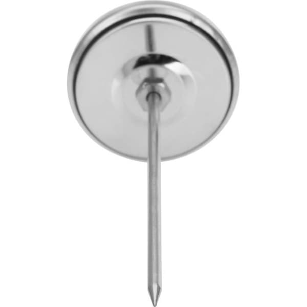 Kødtermometer, med symboler for nem aflæsning, rustfrit stål, sølv (1 stk.)