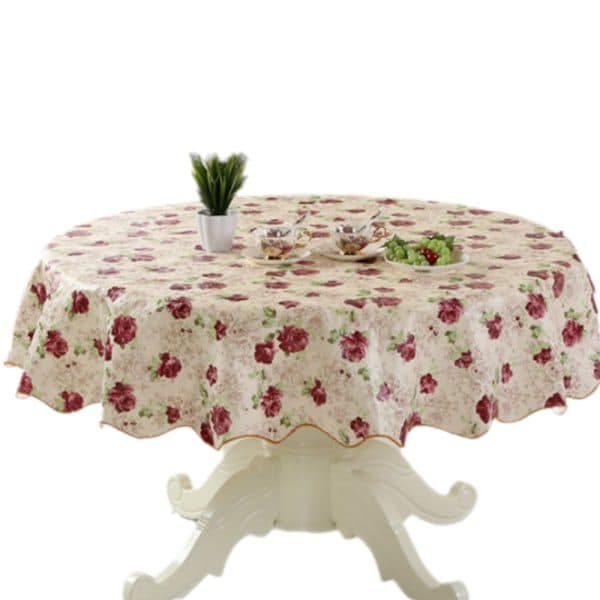 rund duk - Mørk peon - 152 cm diameter rund duk