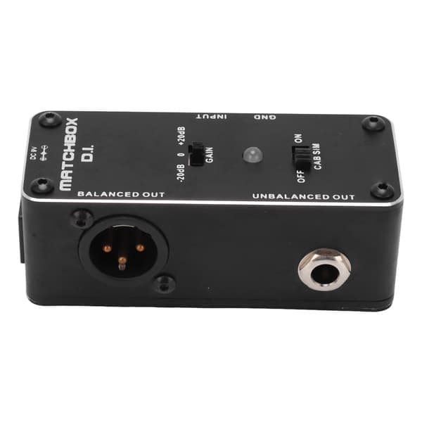 DI-effektpedal sort multifunktionel elektrisk guitar baspedaler XLR-lydgrænseflade