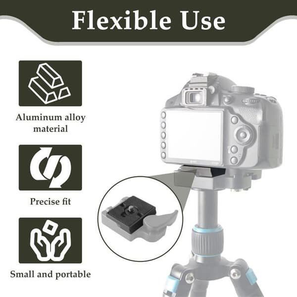 2 stk. Quick Release-plader kompatible med Manfrotto 200PL 14, 200pl-14 Quick Release monteringsplade