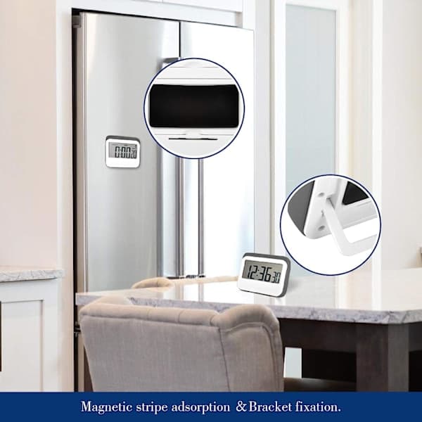 Digital Timer Vækkeur Køkkentimer Stor LED-skærm Magnet
