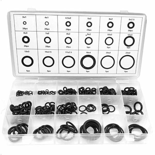 O-ringssortiment, tätningspackning, universellt O-ringssortiment, 225 delar