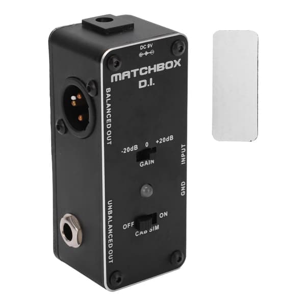 DI-effektpedal sort multifunktionel elektrisk guitar baspedaler XLR-lydgrænseflade