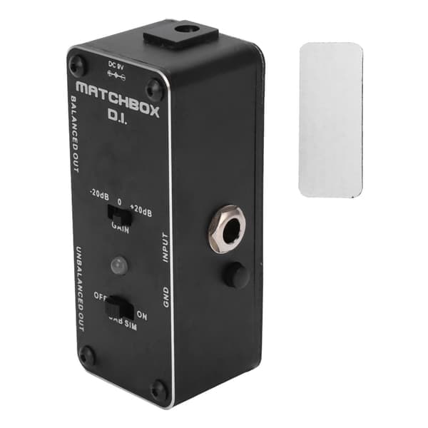 DI-effektpedal sort multifunktionel elektrisk guitar baspedaler XLR-lydgrænseflade