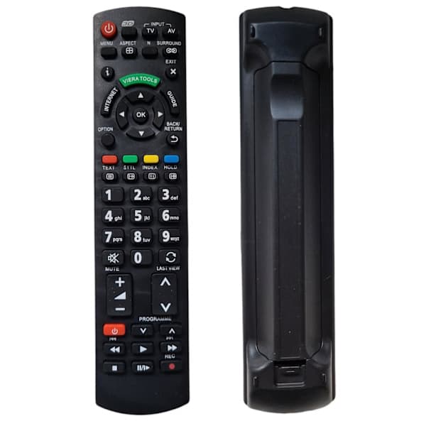 Fjernbetjening til Panasonic TV N2QAYB Sort