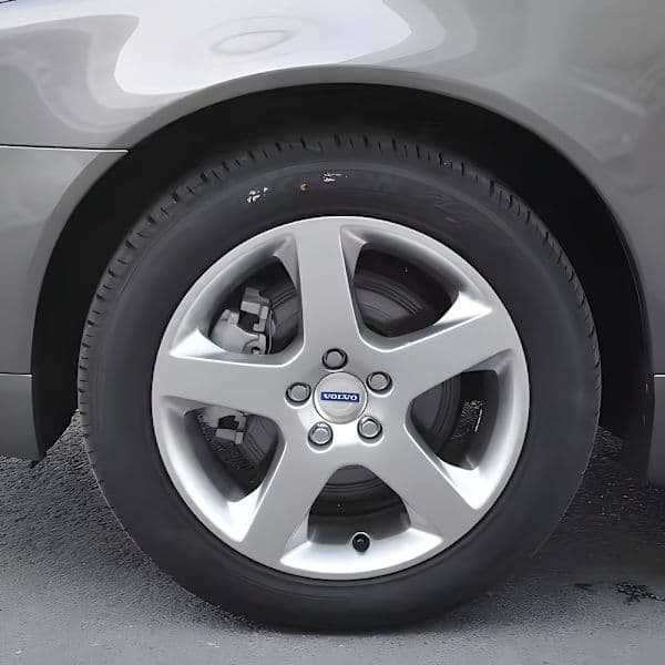 4-pak Volvo centerkapsler - hjulnavsemblem 56 mm Sølv, Blå Silver,Blå