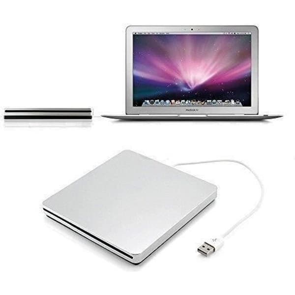 Extern USB CD/DVD-läsare/brännare kompatibel med Apple MacBook Pro/Air/Mac mini