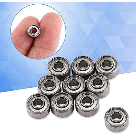10st 693ZZ Minikullager Dubbelskärmade Kullagerkit i Stål med Fläns 3 8 4mm